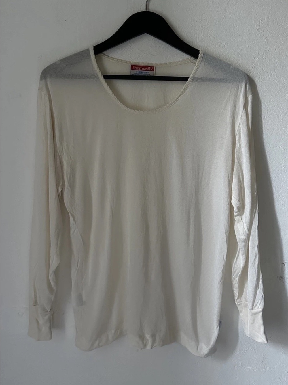 Thermasilk by Terramar 100% Silk Long Sleeve Base Layer Shirt Women's L D2